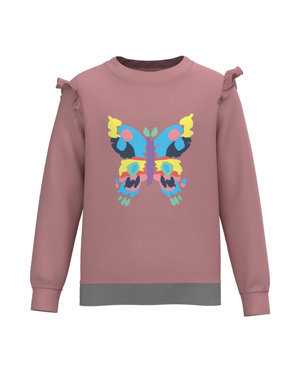 Papillion - Girls Ruffle Sweatshirt