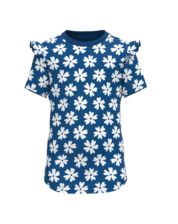 Daisies - Girls Ruffle T-shirt