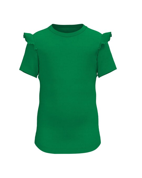 Plain Girls Ruffle T-shirt