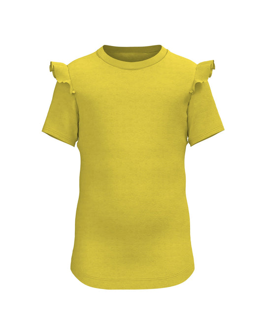 Plain Girls Ruffle T-shirt