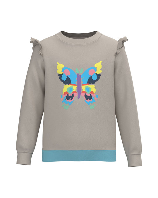 Papillion - Girls Ruffle Sweatshirt