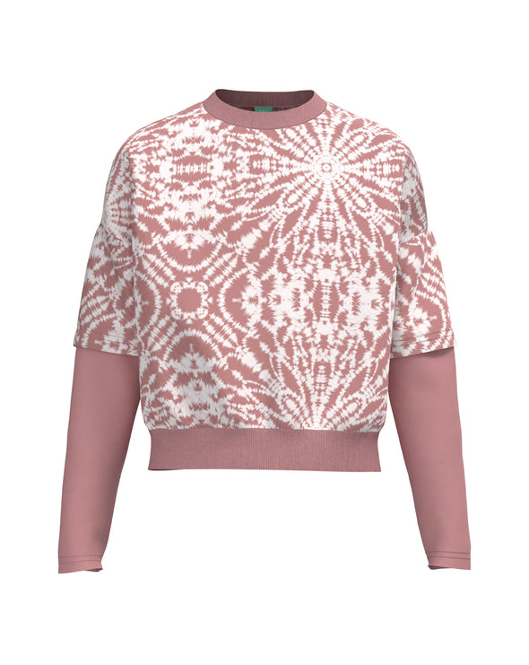 Moire - Girls Crop Sweatshirt