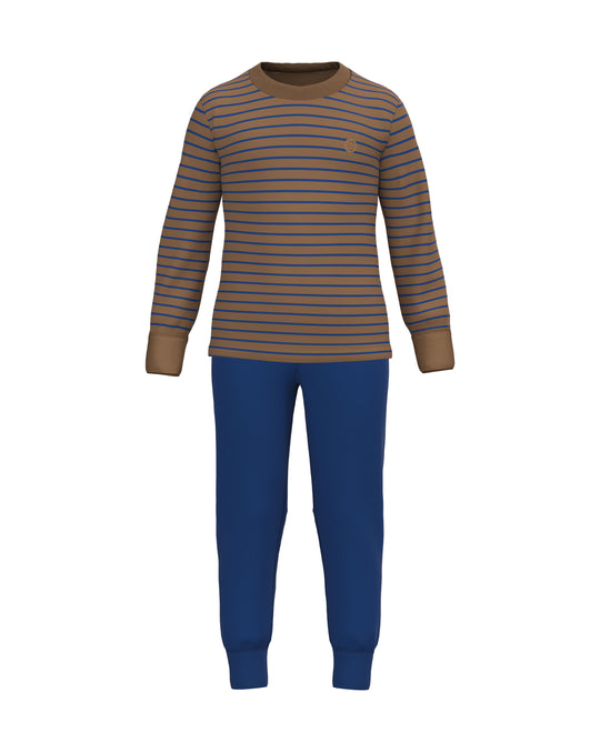 Coral - Stripe Pant Set