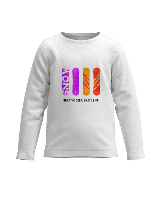 Snowboard - Girls Long Sleeve T-Shirt