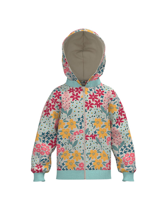 Collage Light Blue - Girls Hoodie